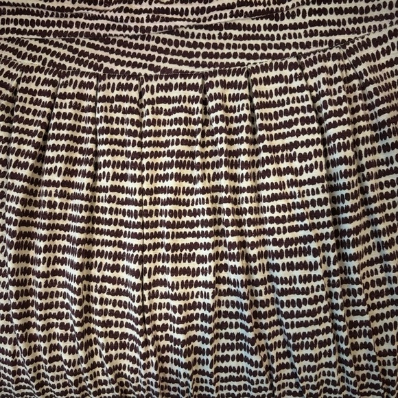 Loft Brown & Cream Midi Skirt, Size Medium - Picture 4 of 8
